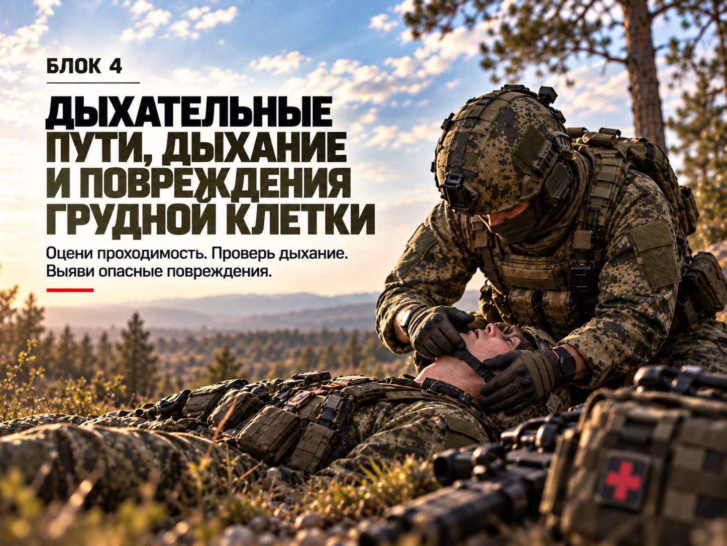 Блок 4. Дыхательные пути, дыхание и повреждения грудной клетки.